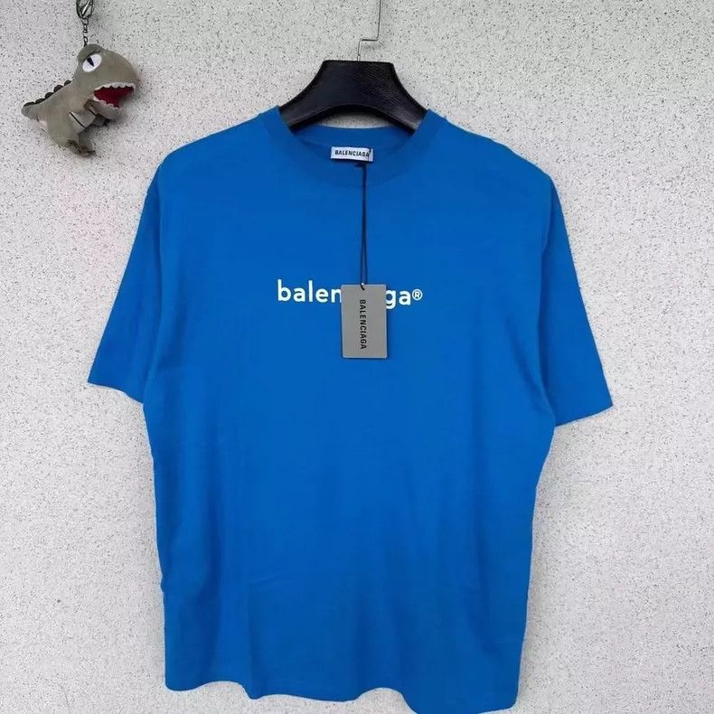 Other Balenciaga Klein Blue Slogan Short Sleeve Size US XS / EU 42 / 0 - 1 Thumbnail
