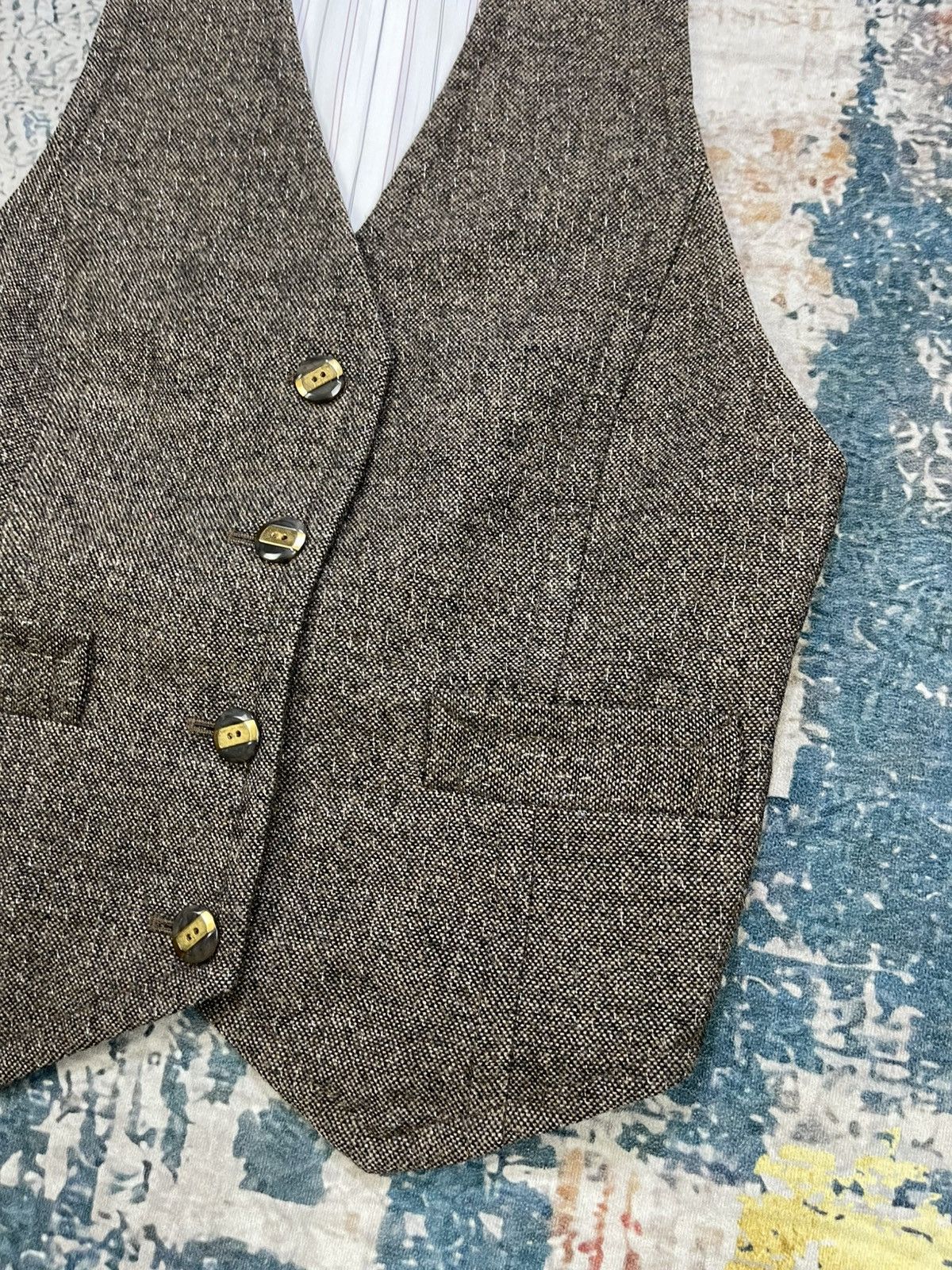 Marc by Marc Jacobs Marc By Marc Jacobs Wool Tweed Waistcoat Size M / US 6-8 / IT 42-44 - 4 Thumbnail