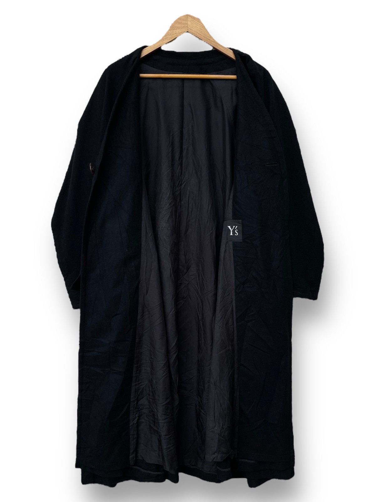 Yohji Yamamoto 🔥A/W 1997 YOHJI YAMAMOTO SINGLE-BUTTON OVERCOAT/JACKET Size US L / EU 52-54 / 3 - 9 Thumbnail