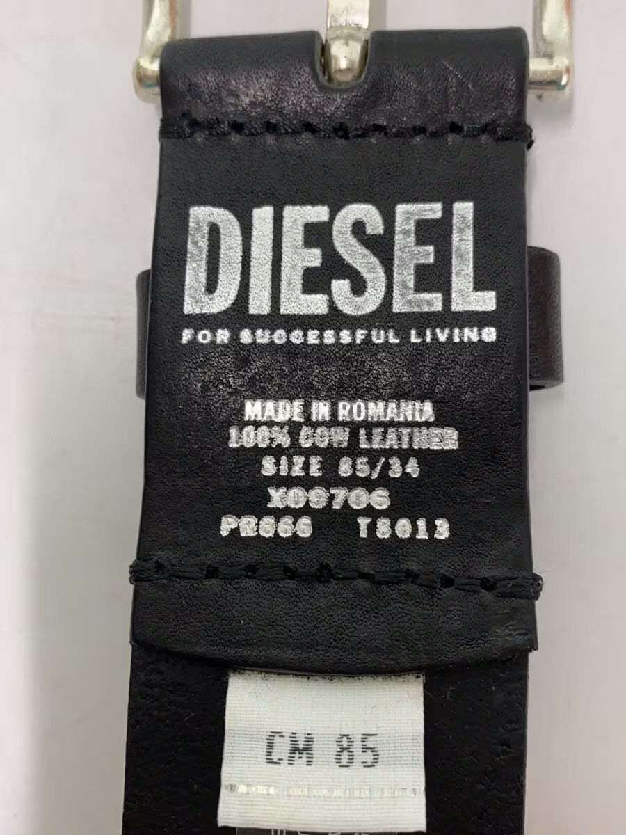 Diesel Diesel Leather Belt Black Size ONE SIZE - 3 Thumbnail