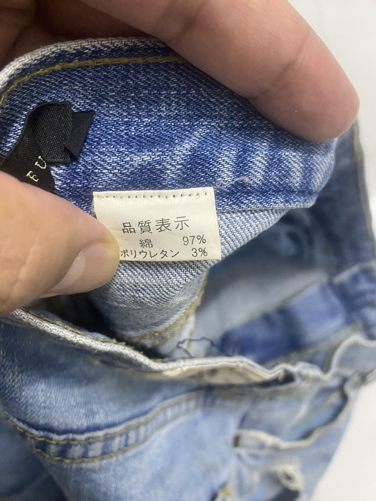 GOSTAR DE FUGA Gostar De Fuga Distressed Blue Denim Size US 29 - 9 Thumbnail