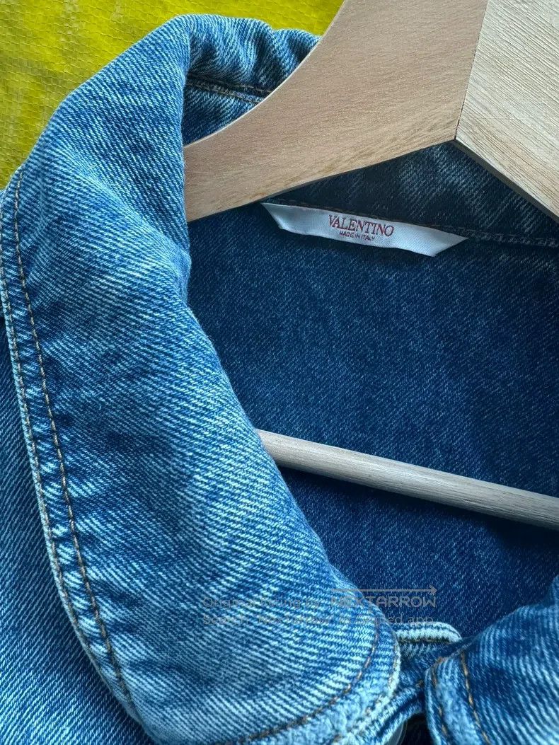 Valentino Valentino Big Vlogo washed denim jacket Size M / US 6-8 / IT 42-44 - 4 Thumbnail