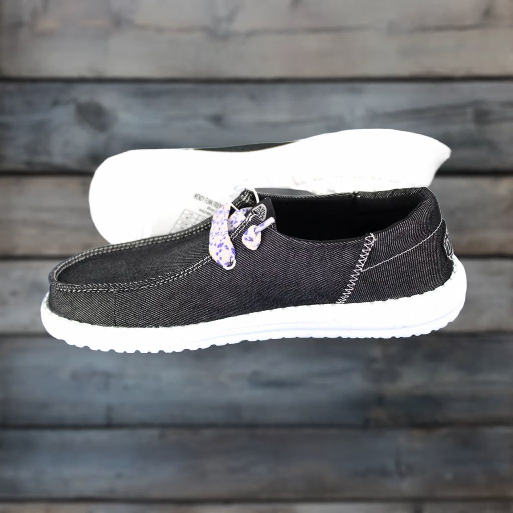 Vintage Hey Dude Women's Wendy Funk Friendship Lace Slip On Black 7 Size ONE SIZE - 1 Thumbnail