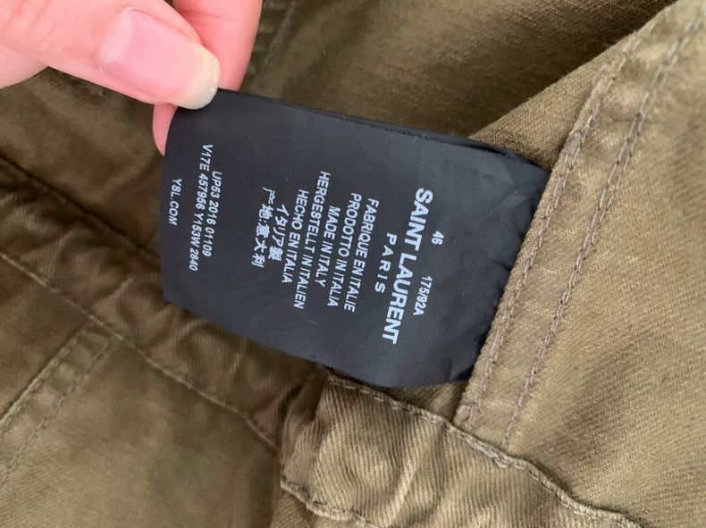 Saint Laurent Paris Saint Laurent Paris Green Diamond Shark Jacket-2506 Size US M / EU 48-50 / 2 - 4 Thumbnail