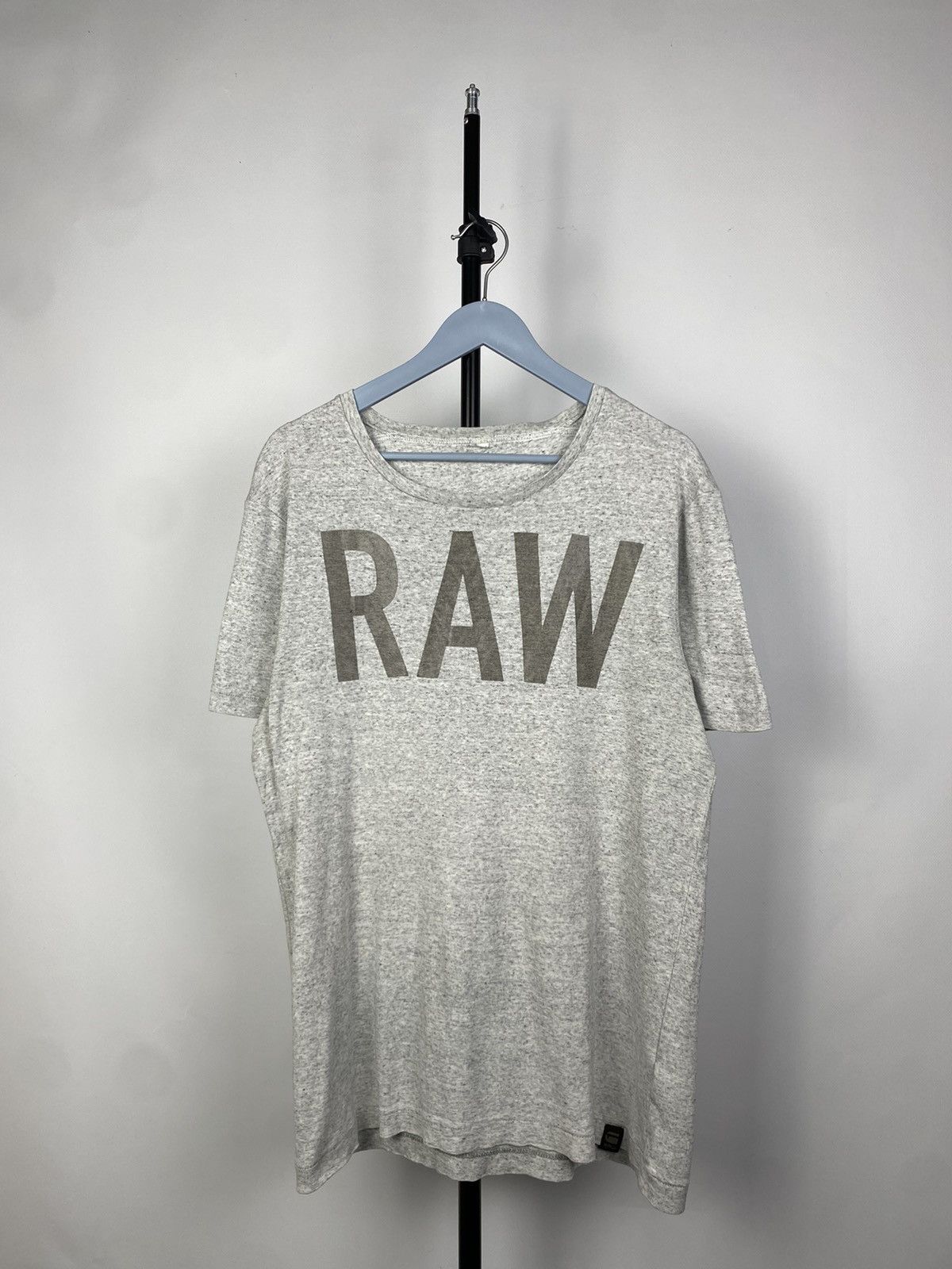 G-Star G Star Raw T-Shirt White Big Central Logo Size L Size US L / EU 52-54 / 3 - 1 Thumbnail