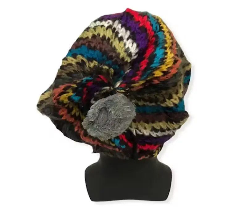 Beams Plus × Japanese Brand Japanese Brand BeamsBoy Knit Multicolour Beanie Hat Size ONE SIZE - 4 Thumbnail
