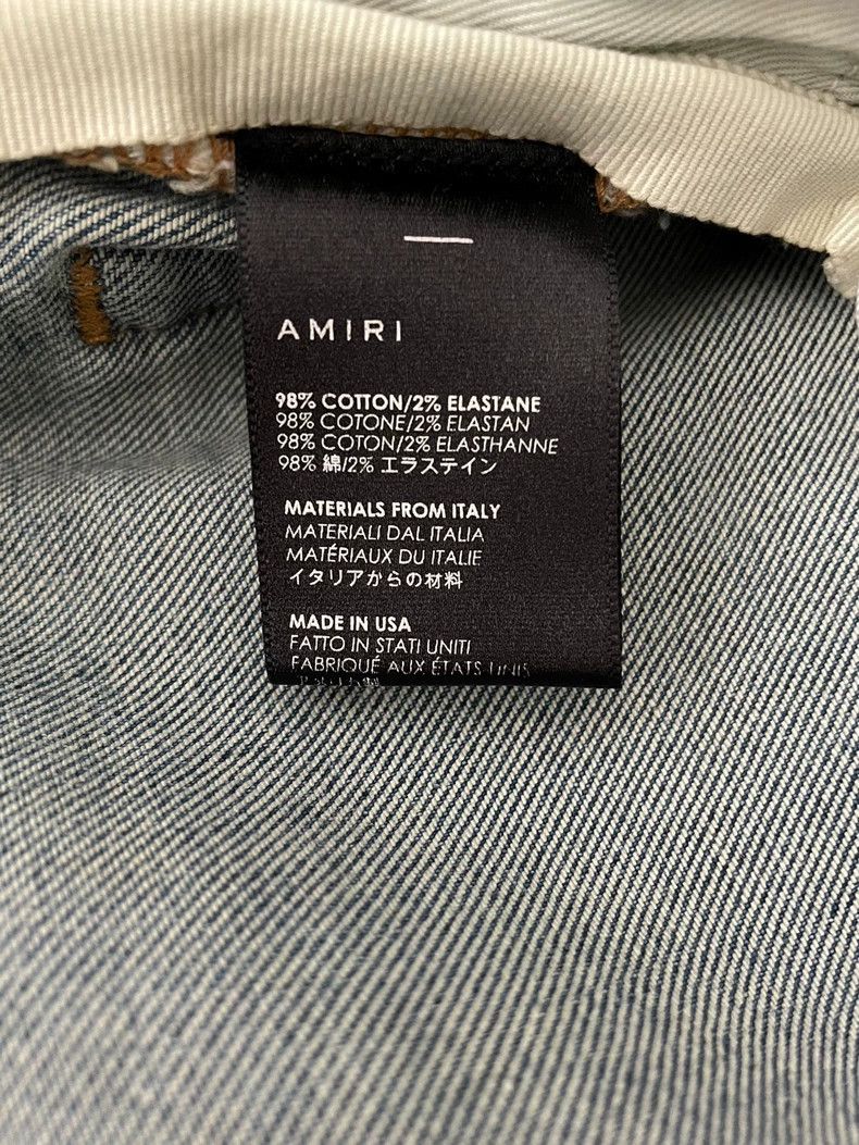 Amiri Amiri 18ss splash ink blue diamond Crystal Destroy Denim Pa Size US 28 / EU 44 - 3 Thumbnail