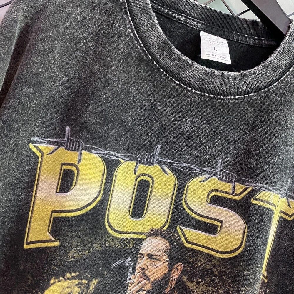 Washed Rapper Graphic Oversized Tee