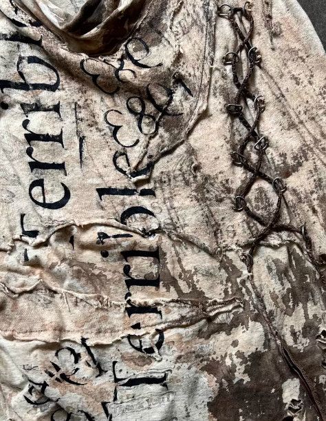 Other NNNC Distressed Drawstring Print Vest Size US XS / EU 42 / 0 - 3 Thumbnail