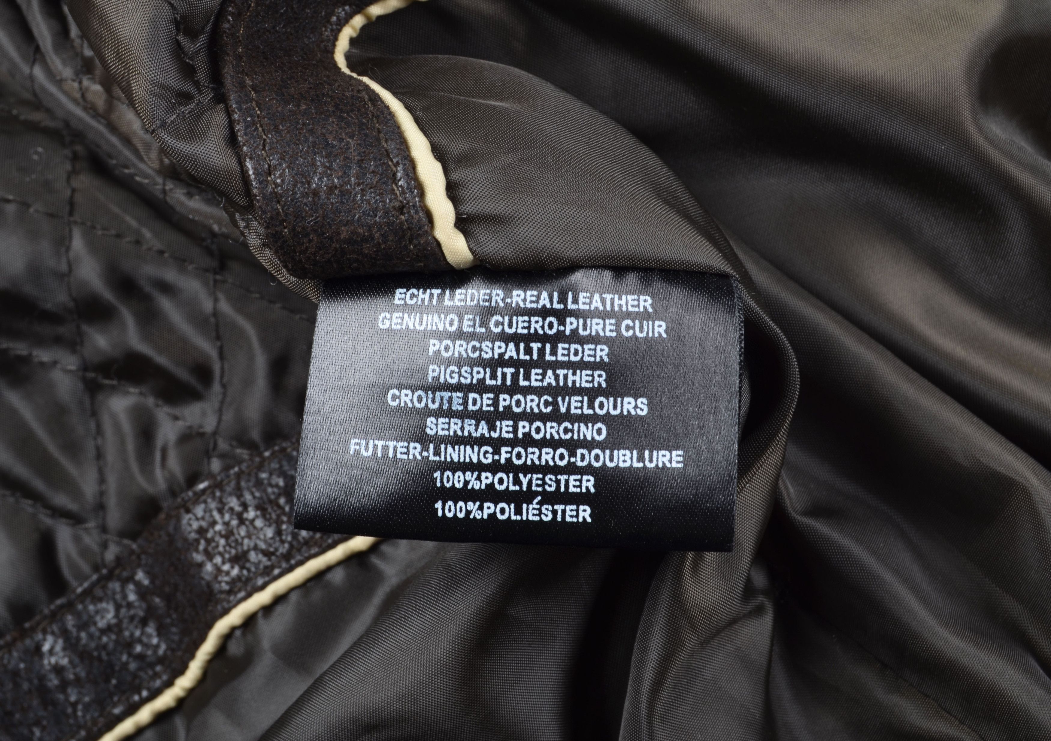 Alpha Industries Vintage Alpha Industries 90's Brown Leather Zip Jacket Size US M / EU 48-50 / 2 - 6 Thumbnail