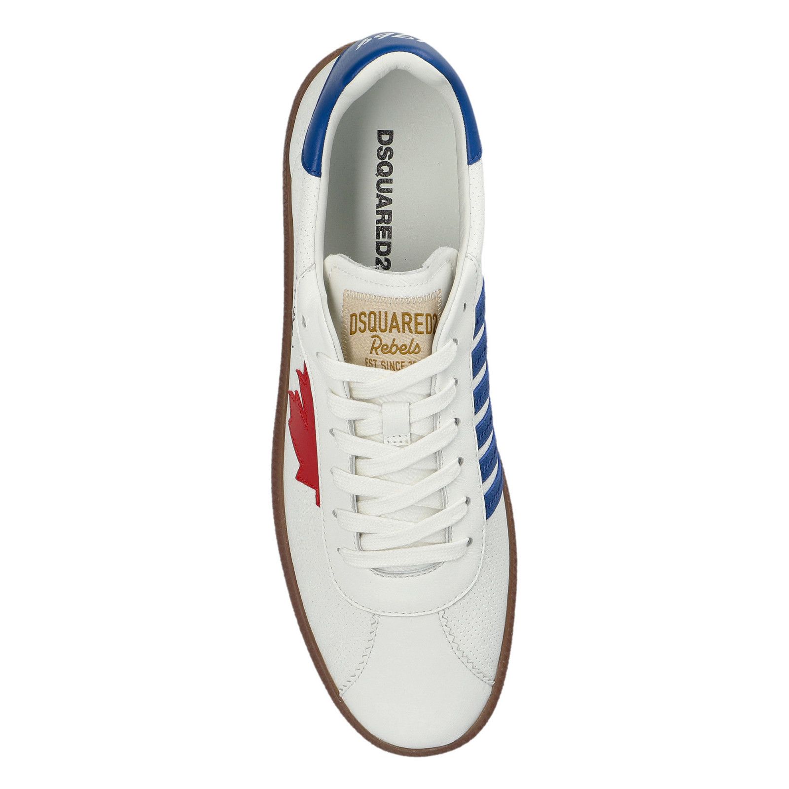 Dsquared2 DSQUARED2 Rebel White Sneakers New & Authentic (Men's size:U Size US 8.5 / EU 41-42 - 5 Thumbnail