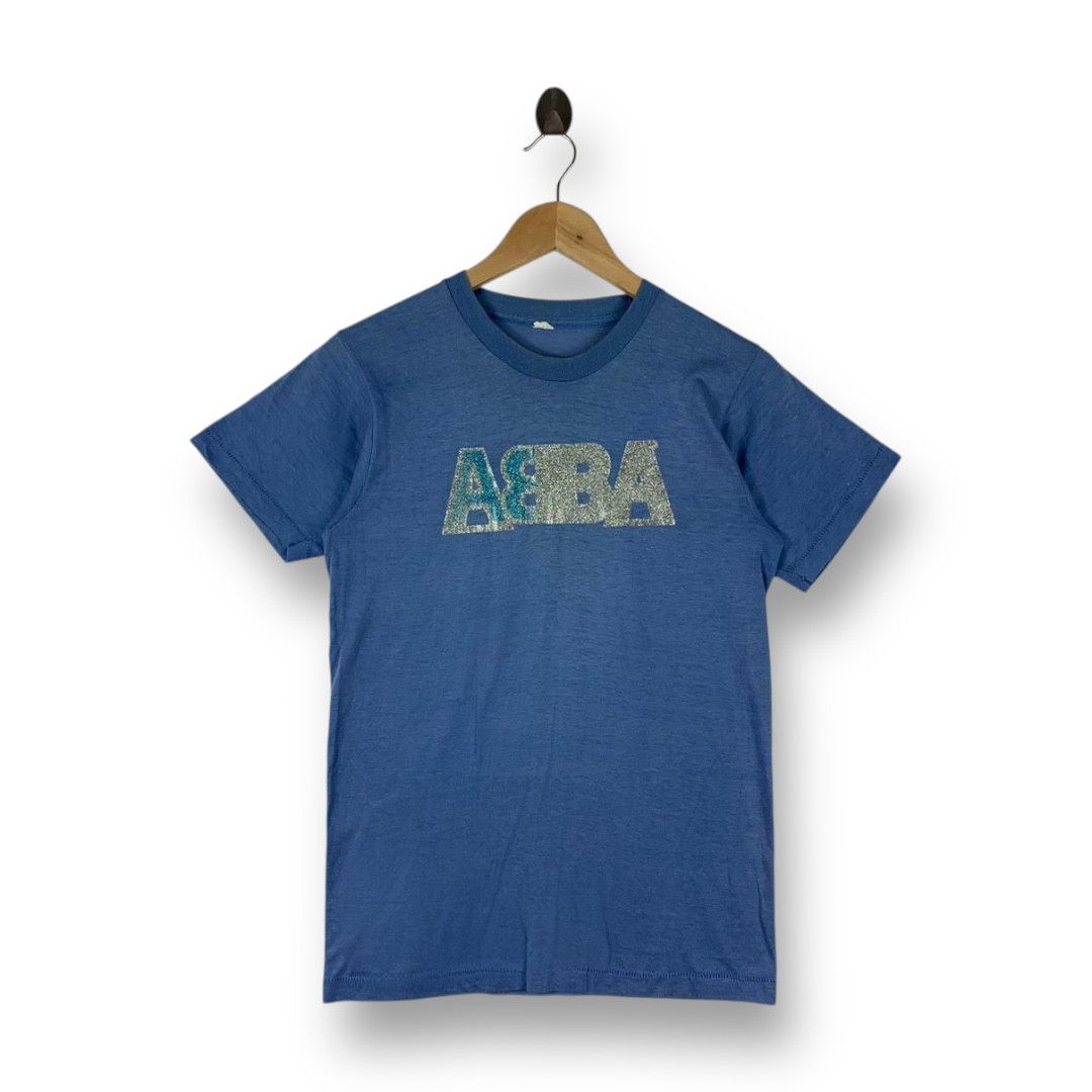 Other Vintage 70s ABBA Glitter Logo Tee Size US XS / EU 42 / 0 - 1 Thumbnail