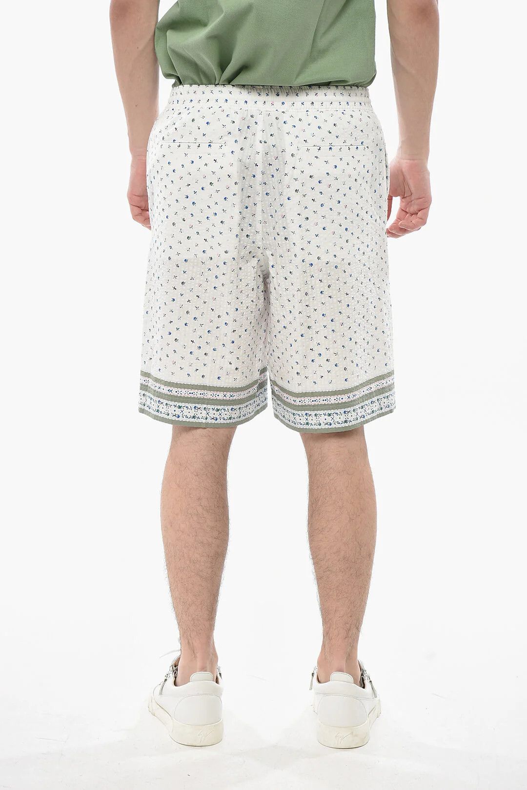 Givenchy og1mm0326 Textured Cotton Short in White Size US 36 / EU 52 - 2 Thumbnail