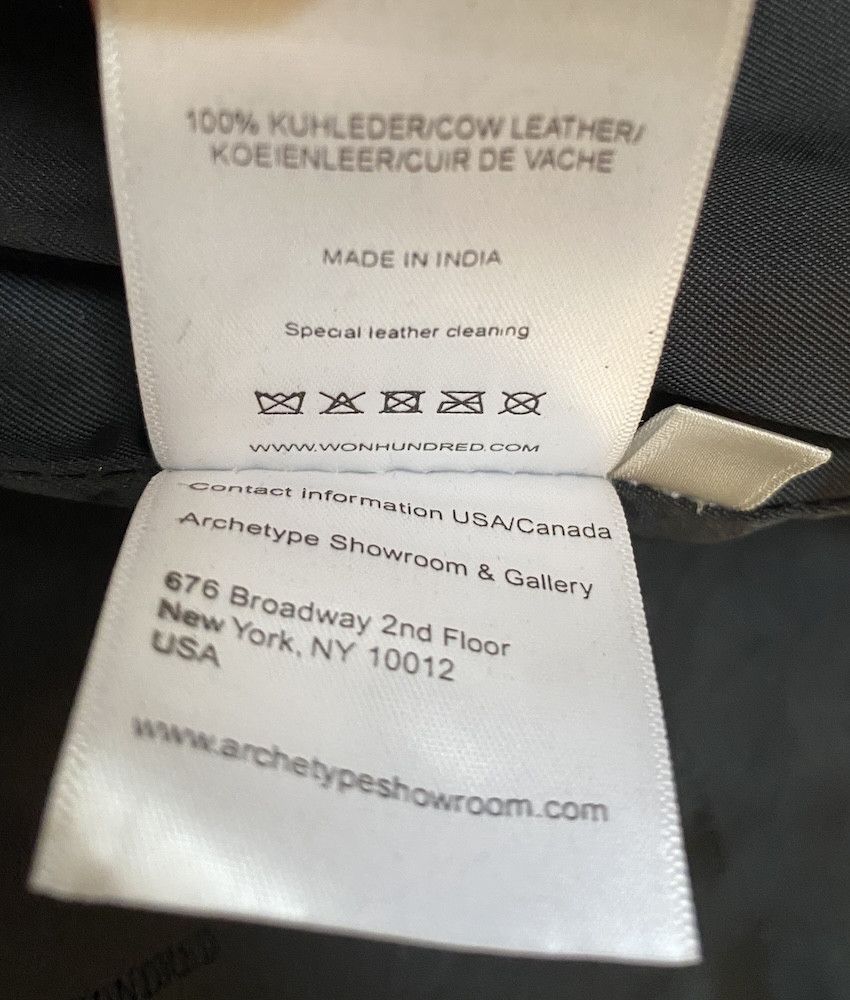 Won Hundred Won Hundred - Gilbert Leather Jacket Size US M / EU 48-50 / 2 - 4 Thumbnail