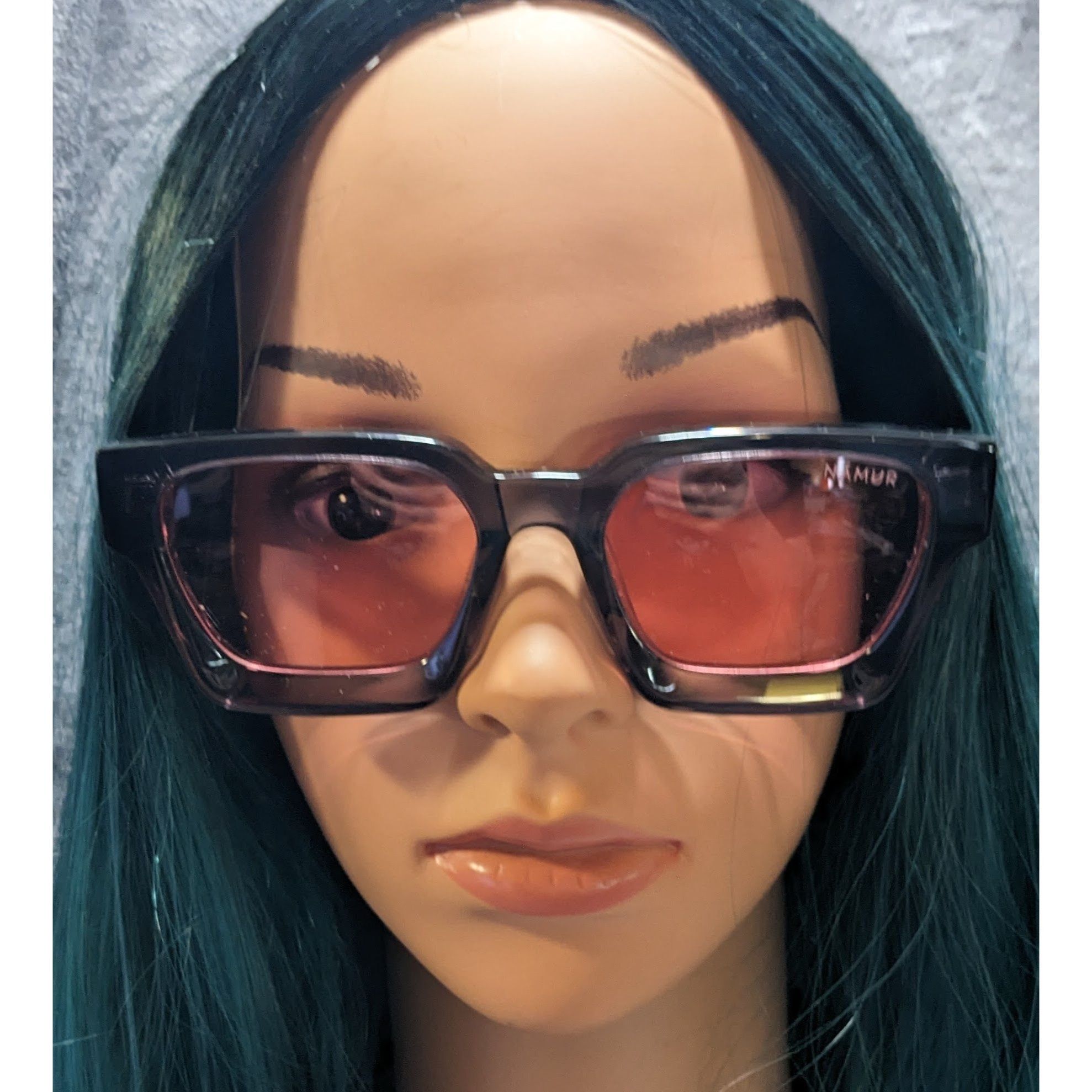 Other Namur Black And Pink Chunky Translucent Sunglasses Size ONE SIZE - 3 Thumbnail