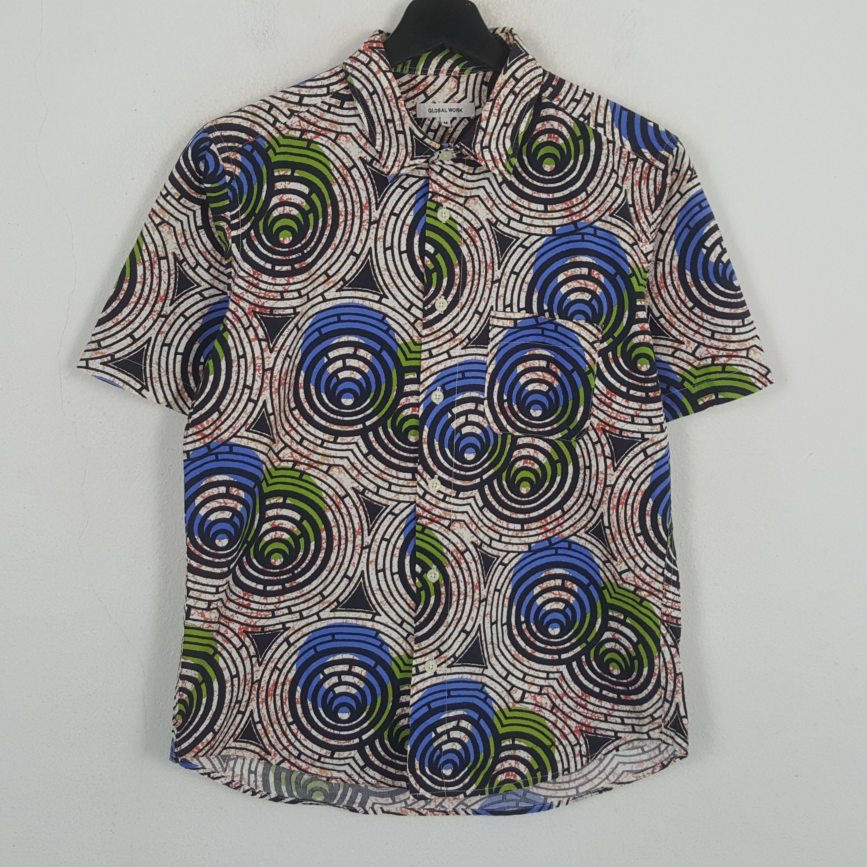Global Work Global Work Fashion Style Hawaiian Shirt RR17 Size US M / EU 48-50 / 2 - 1 Thumbnail