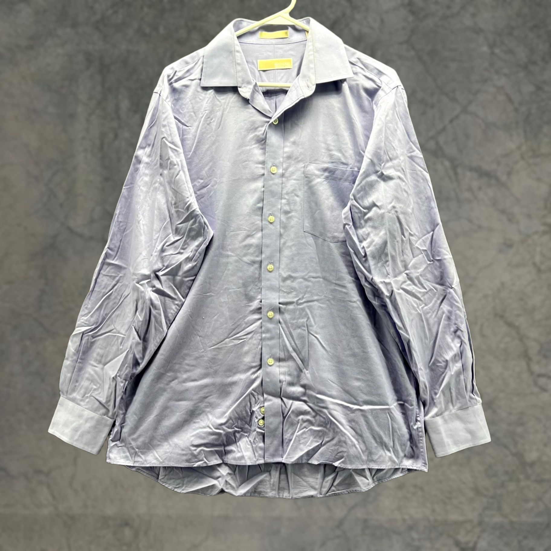 Michael Kors VINTAGE Michael Kors Shirt Men 16 34/35 Purple Button-Down Collar-Preppy Solid 100% Cotton Long Sleeve Dress Casual Formal Workwear Mens Size US L / EU 52-54 / 3 - 1 Thumbnail