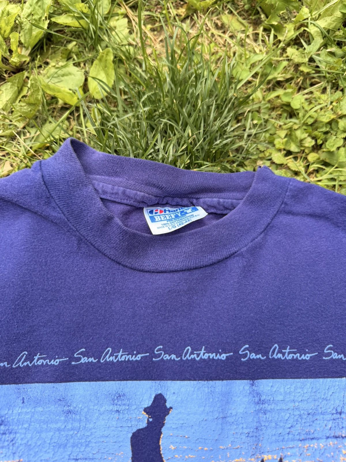 Vintage VTG 1991 San Antonio Texas Single Stitch tee Size Large Size US L / EU 52-54 / 3 - 7 Thumbnail