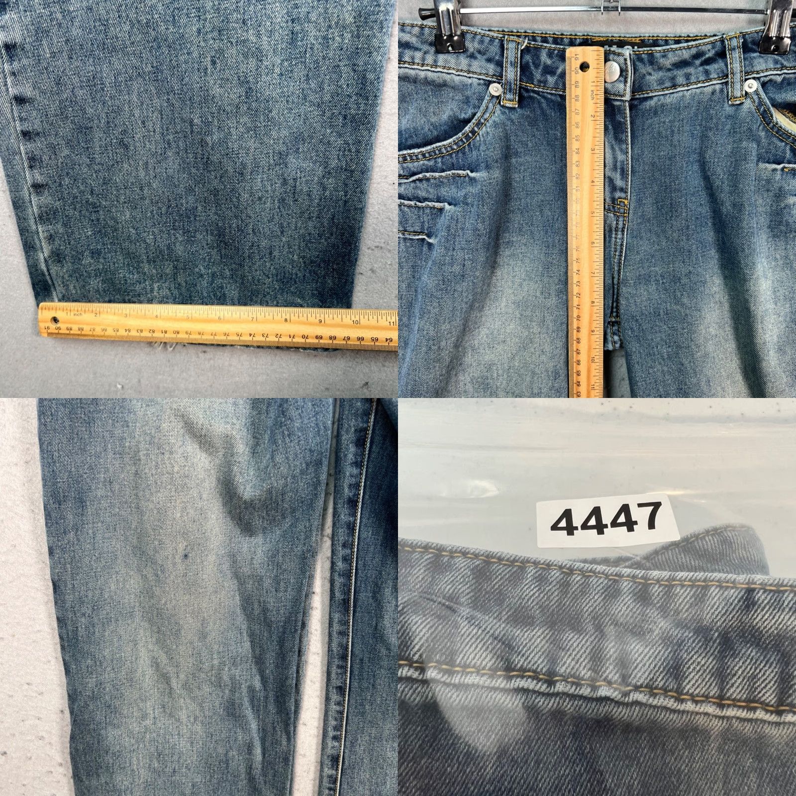 I.AM.GIA I.AM.GIA Womens Small 28 inch Waist Relaxed Fit Wide Leg Blue Denim Jeans Size 28" / US 6 / IT 42 - 8 Thumbnail