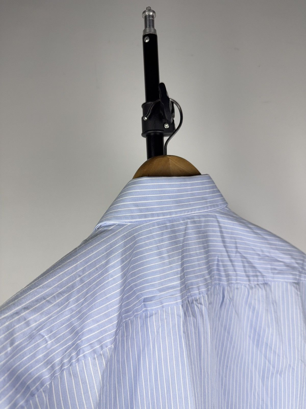 Hugo Boss Boss Hugo Boss Blue Striped Shirt Regular Fit 39 15 1/2 M Size US M / EU 48-50 / 2 - 10 Thumbnail