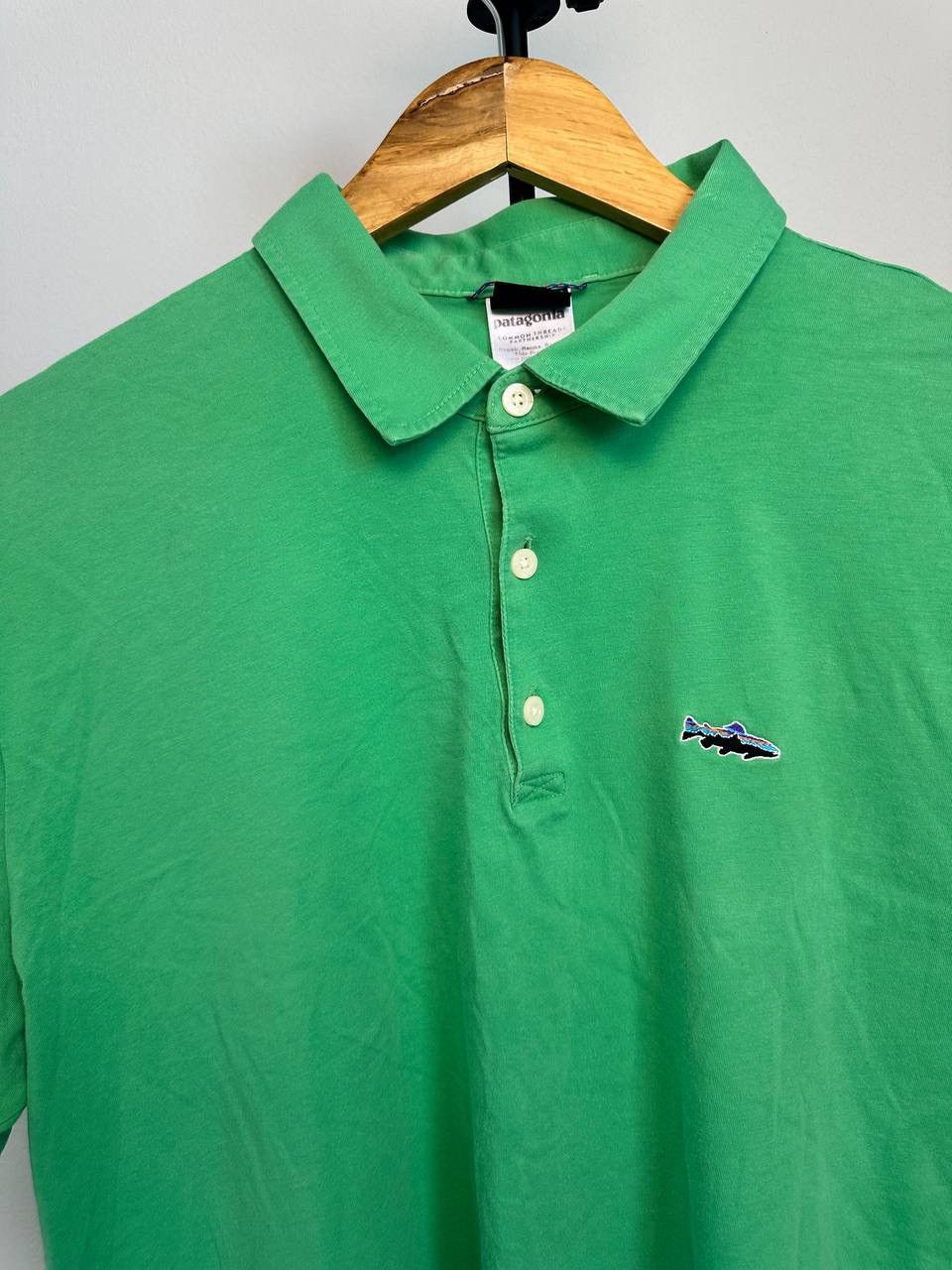 Patagonia Patagonia Organic Cotton Polo Shirt – Green Size US L / EU 52-54 / 3 - 2 Thumbnail