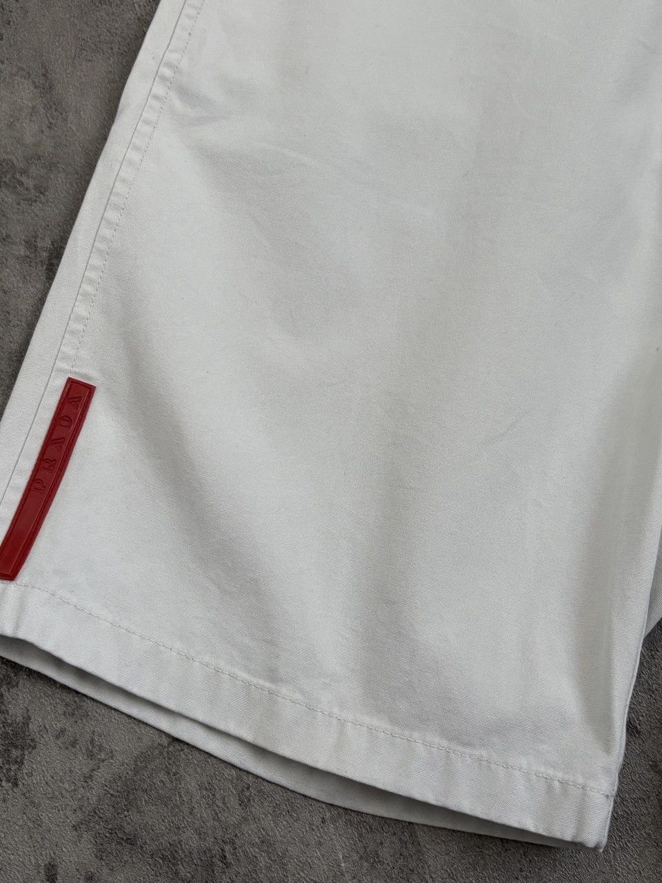 Prada Prada Linea Rossa Red Tab Cotton Shorts Size US 30 / EU 46 - 13 Thumbnail