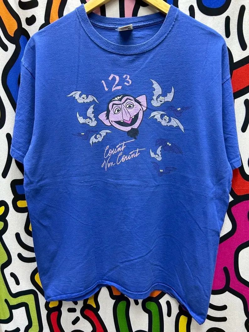 Vintage Vintage 2000s Oscar Sesame Street tshirt size L Size US L / EU 52-54 / 3 - 2 Thumbnail