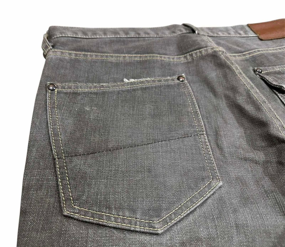 5351 POUR LES HOMMES 🔥Y2K Archived Vintage Abahouse Rivet Denim Made In Japan Size US 32 / EU 48 - 9 Thumbnail