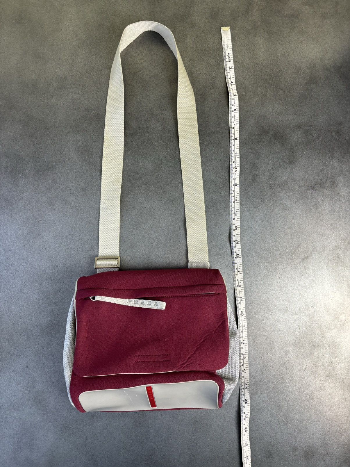 Prada × Vintage S/S 2000 Prada Sport Bag Prada Crossbody Messenger Mesh Line Size ONE SIZE - 21 Thumbnail