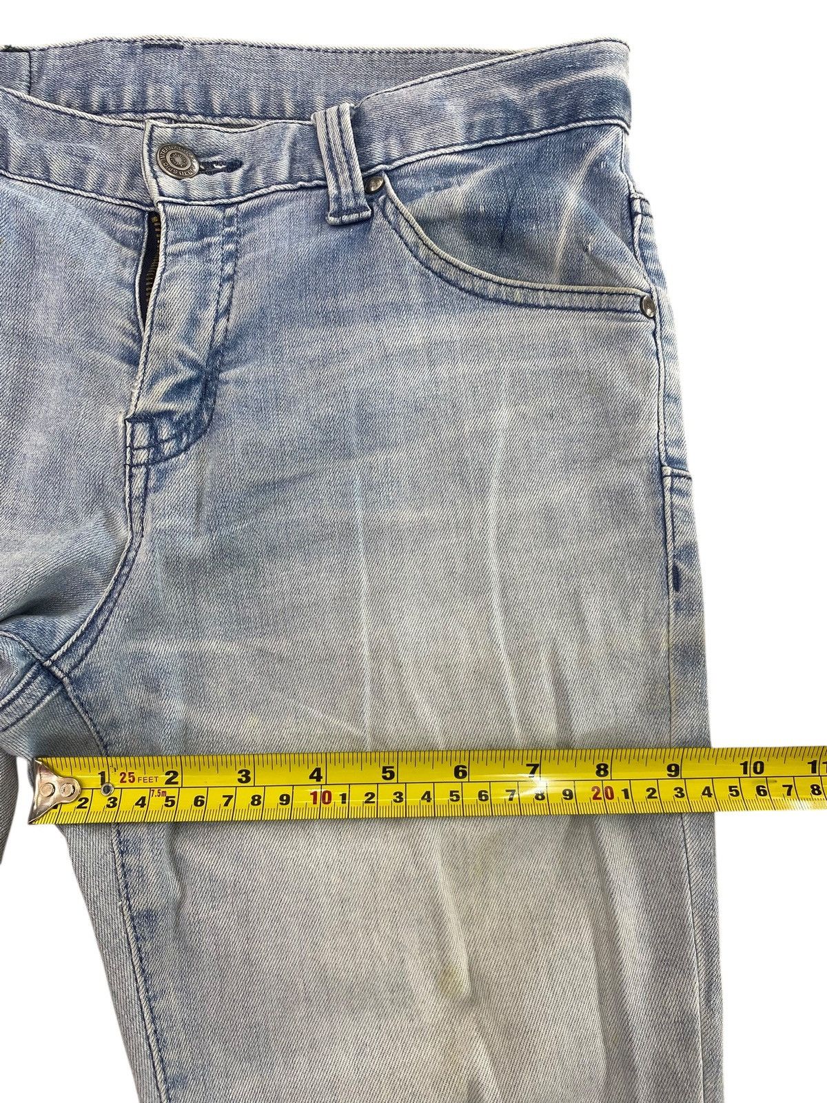 Tornado Mart Tornado Mart Faded Wash Style Straight Leg Jeans Size US 29 - 9 Thumbnail