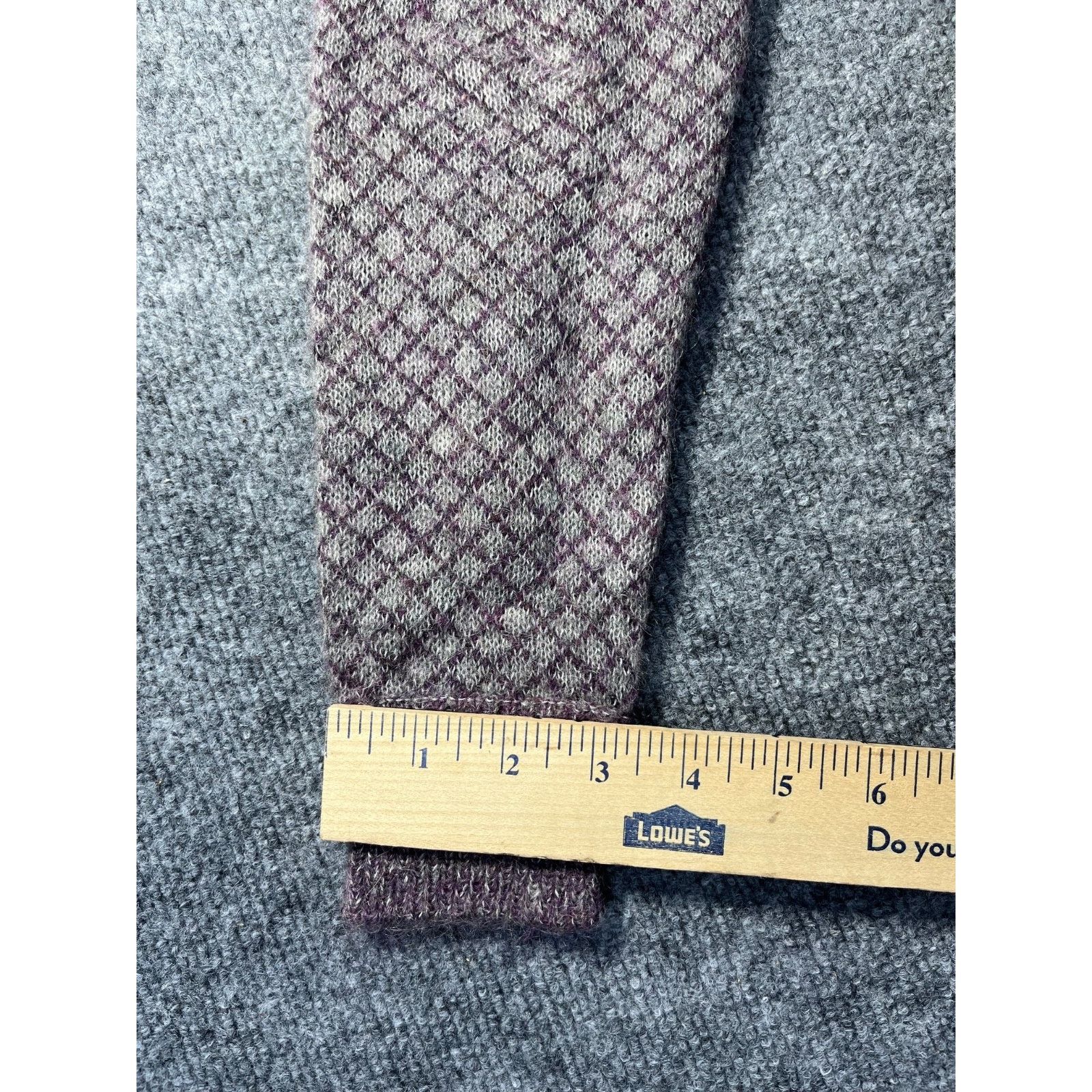 Valentino VTG Valentino Boutique Purple/Gray cardigan Sweater Wool S Size S / US 4 / IT 40 - 14 Thumbnail