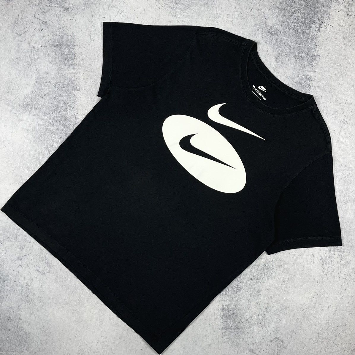 Nike Nike double swoosh drill y2k big logo tee Size US L / EU 52-54 / 3 - 1 Thumbnail