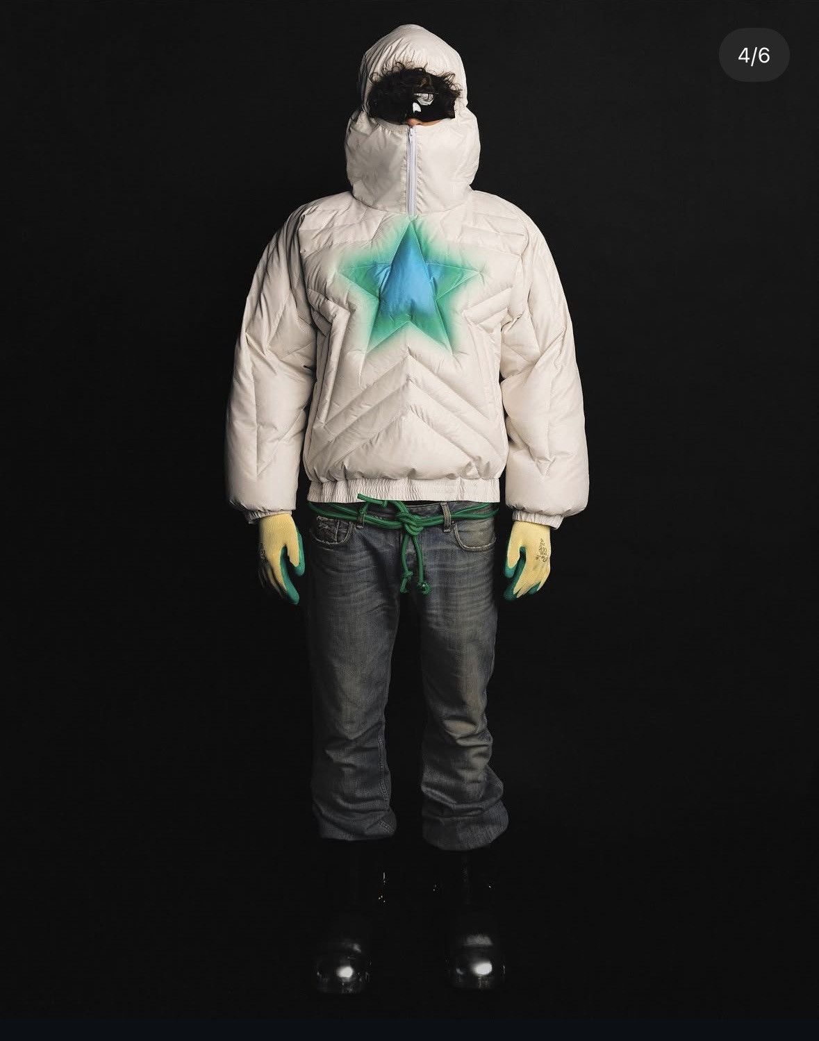 Bad Son Badson Star Puffer Hoodie Size US S / EU 44-46 / 1 - 8 Thumbnail