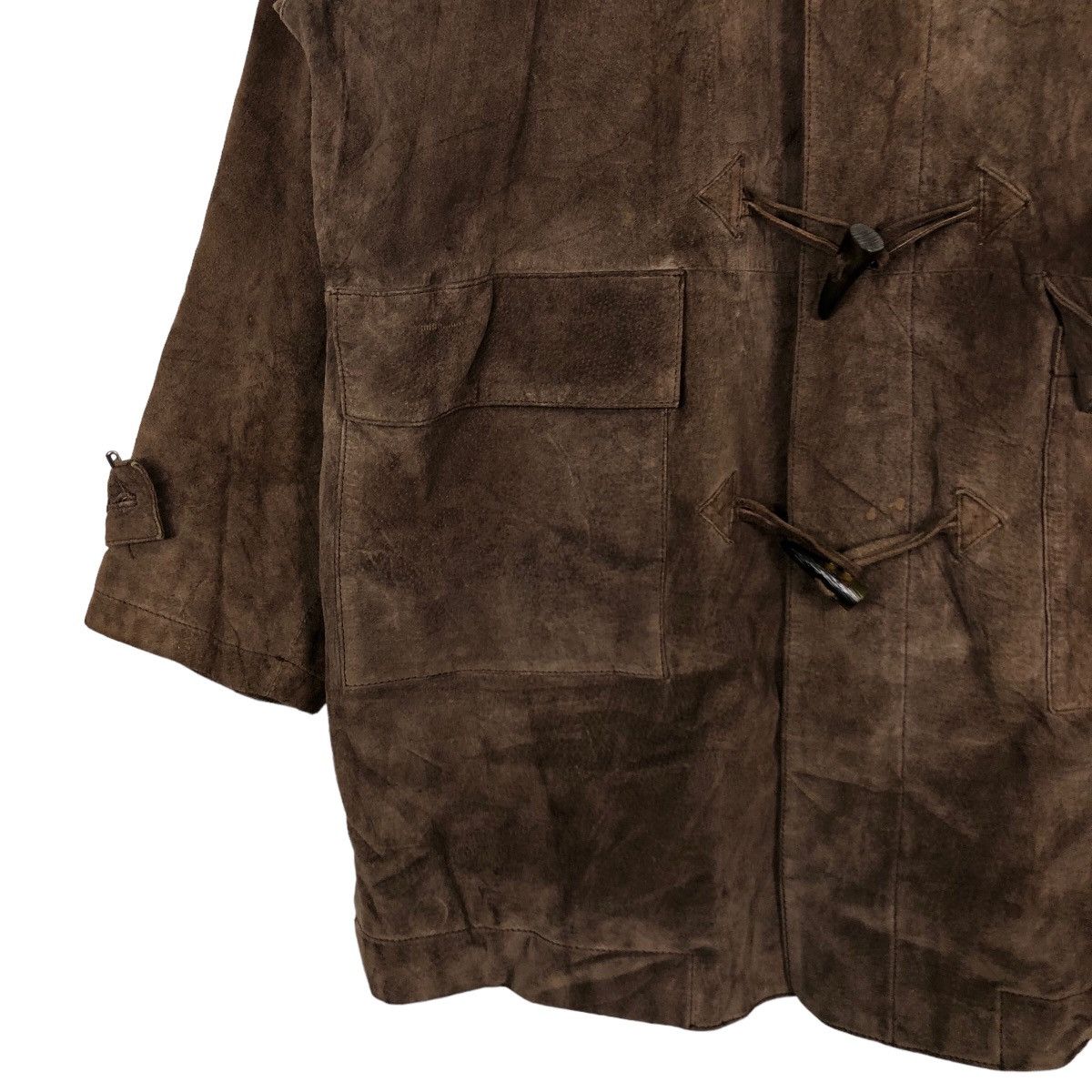 Japanese Brand 🔥Vintage Long Leather Jacket Mondo Lui Issey Miyake Blanket Size US M / EU 48-50 / 2 - 4 Thumbnail