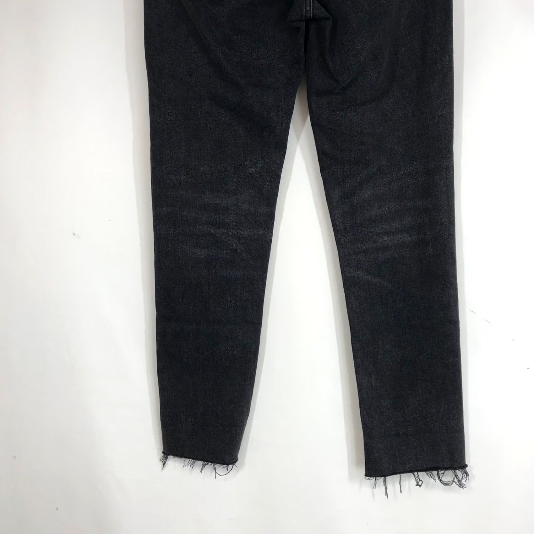 Vintage VINTAGE? No. Denim Forum The Yoko High Rise Slim Jeans Black Button Fly Raw Hem Size 27 Size 27" / US 4 / IT 40 - 6 Thumbnail