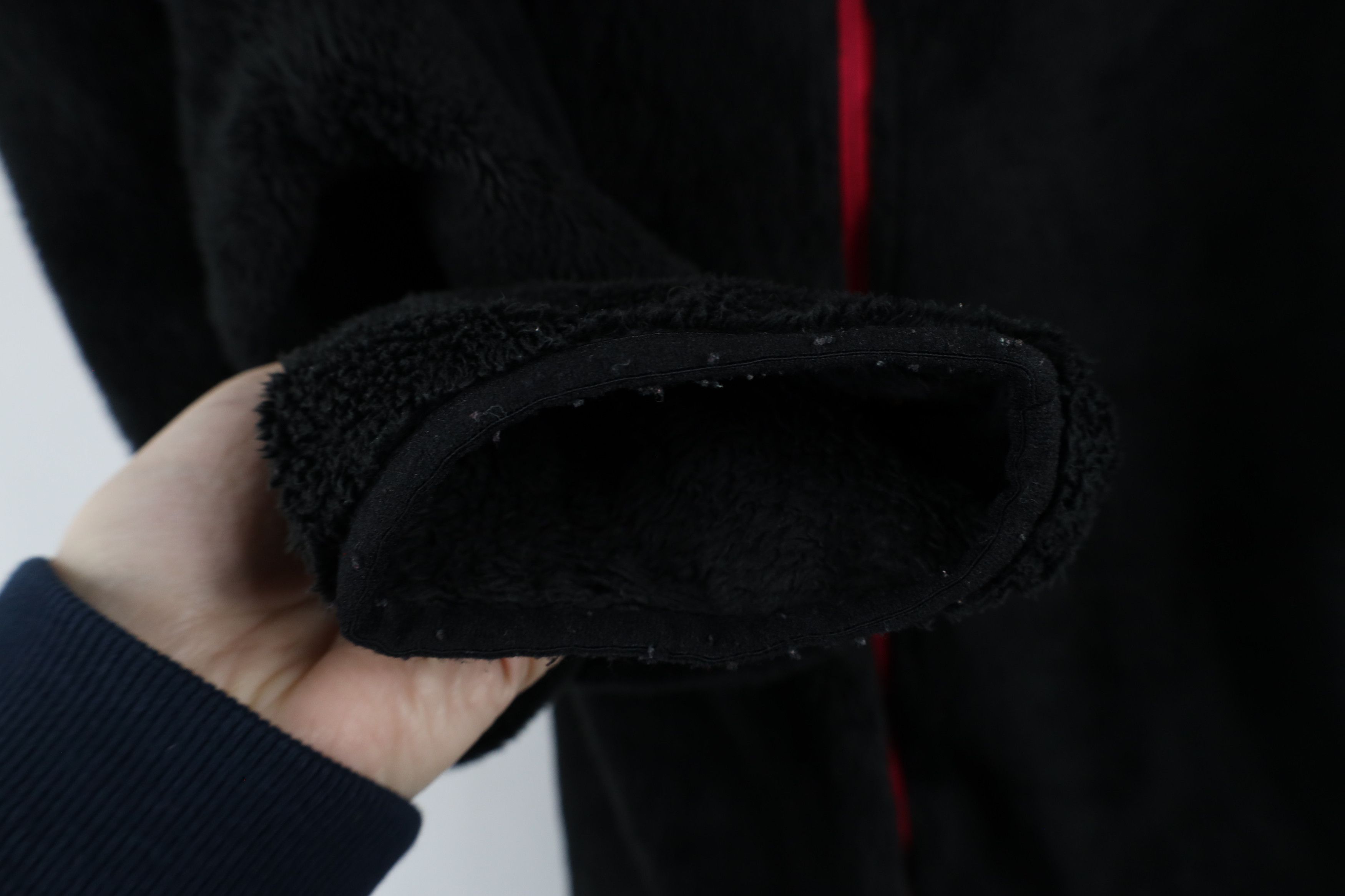 The North Face × Vintage The North Face Spell Fuzzy Shag Fleece Full Zip Jacket Black Size XXL / US 16-18 / IT 52-54 - 9 Thumbnail