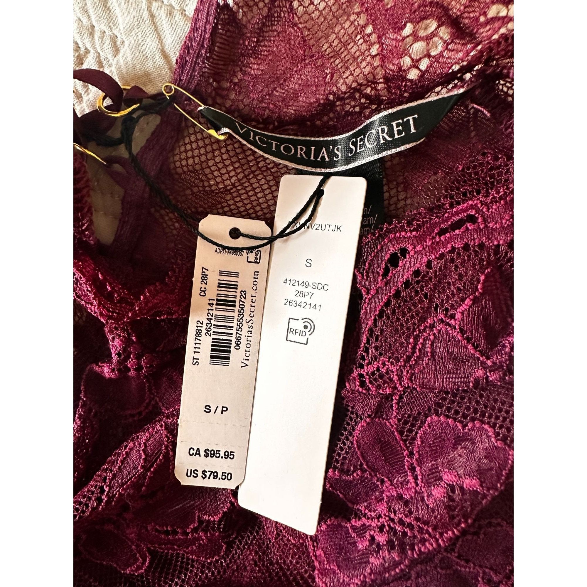 Victoria's Secret NWT Victoria's Secret Lingerie Crop Top Small All Lace Long Size S / US 4 / IT 40 - 3 Thumbnail