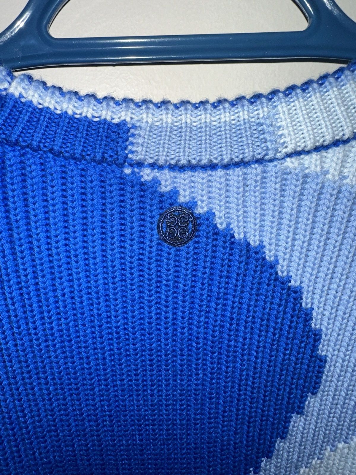 G/FORE G/FORE MERINO WOOL BLUE KNIT SWEATER Size US S / EU 44-46 / 1 - 7 Thumbnail