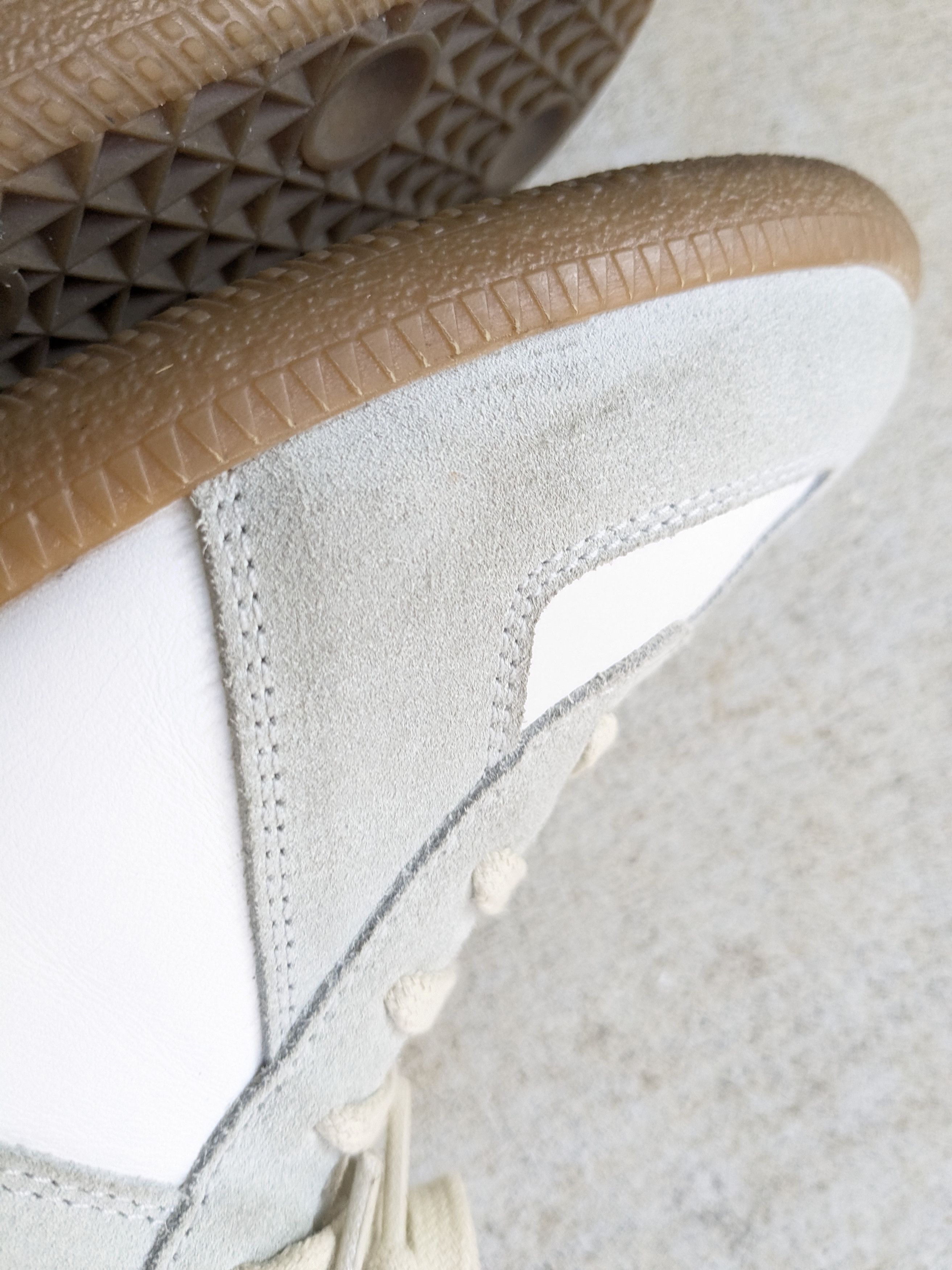 Maison Margiela Maison Margiela GAT White Gray 12 45 High Suede Leather Size US 12 / EU 45 - 7 Thumbnail