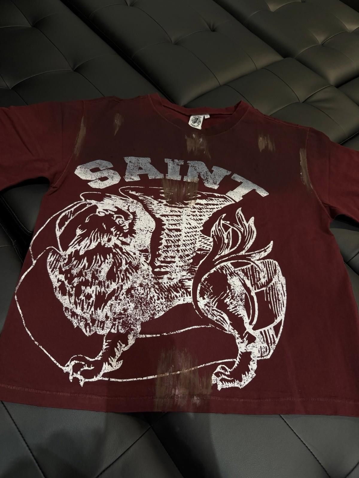 Saint Vanity Size L - Saint Vanity T-shirt 2025 Red Authentic (NEW) Size US L / EU 52-54 / 3 - 4 Thumbnail