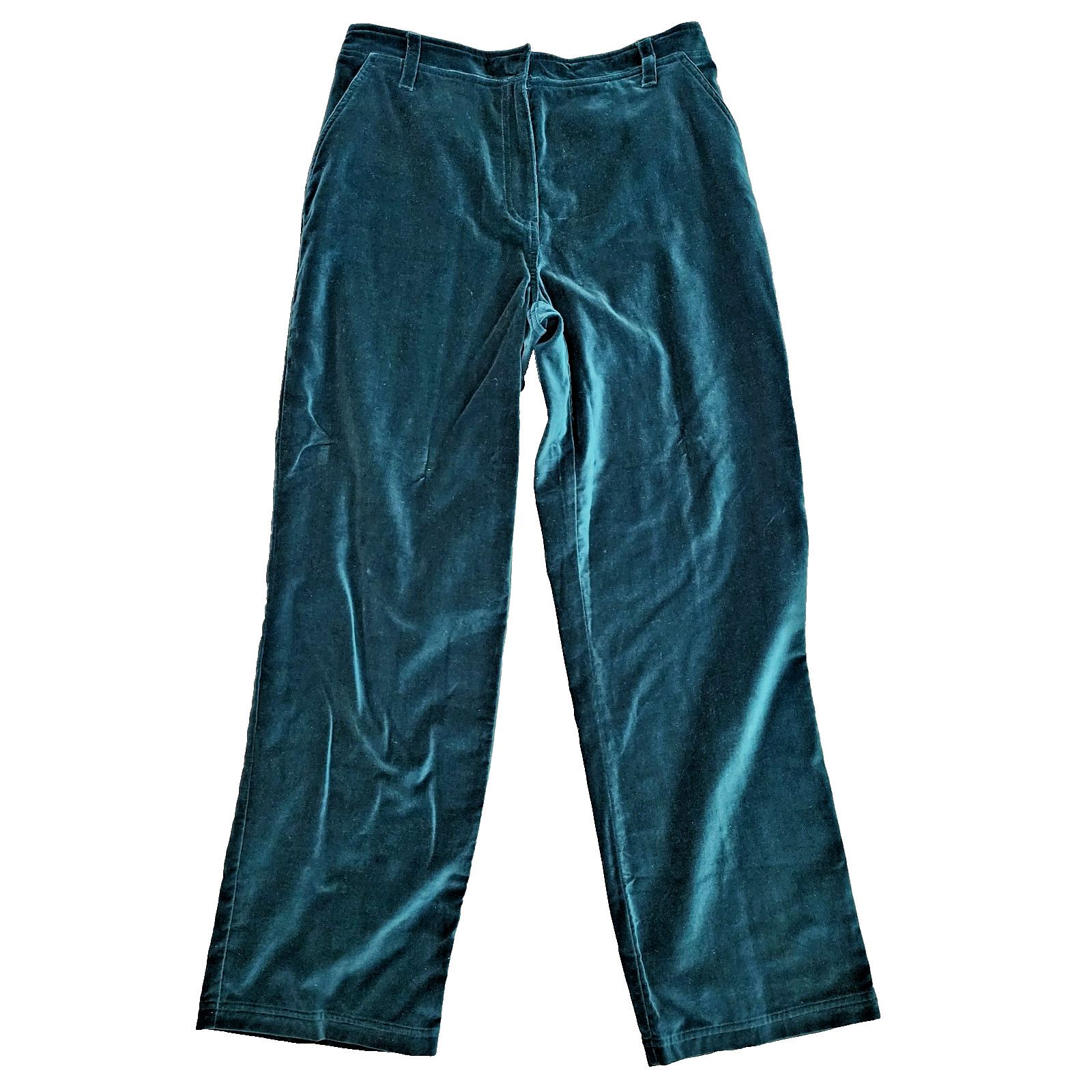 Other Chelsea Studio Velvet Pants Women Size 10 Green Cotton Size 32" / US 10 / IT 46 - 1 Thumbnail