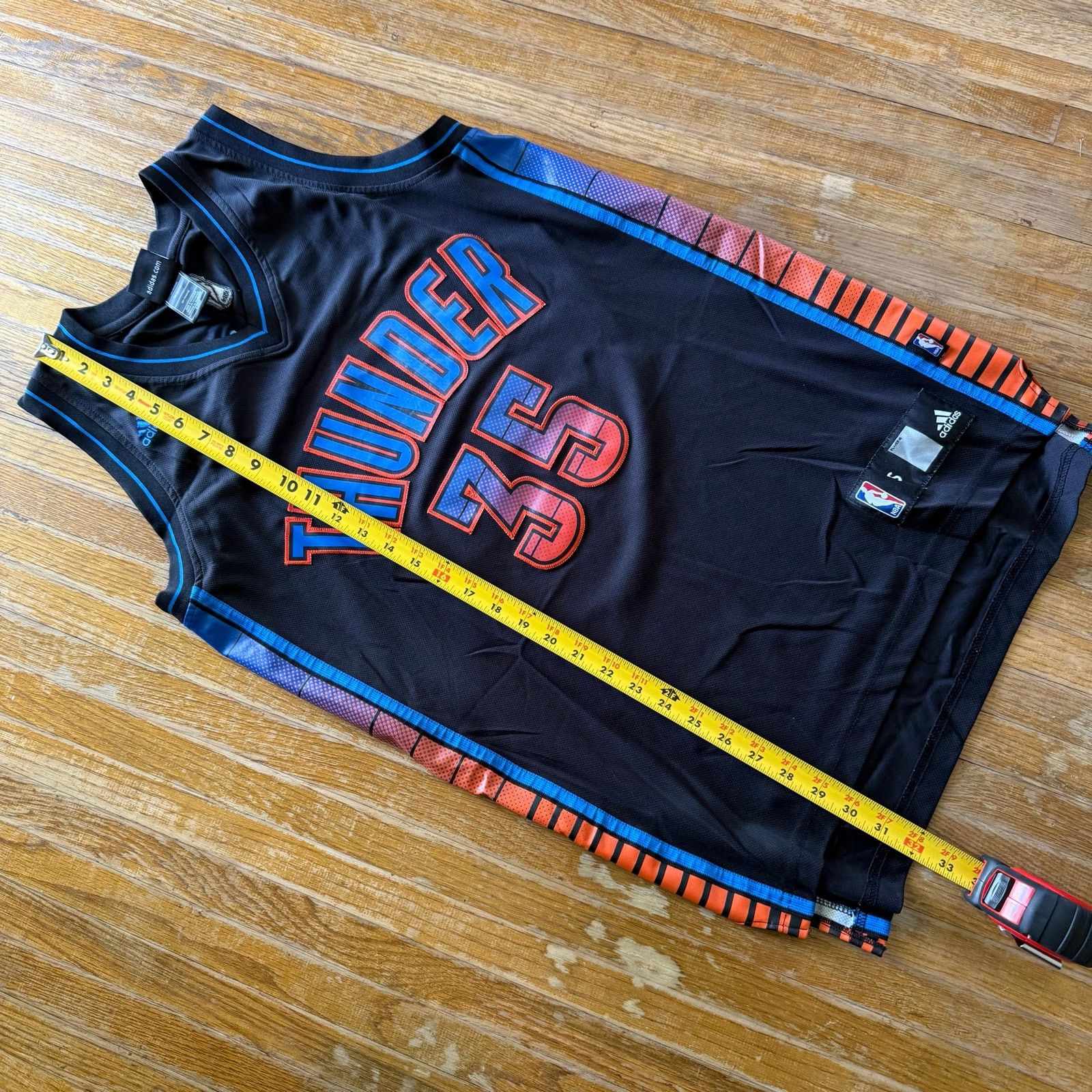 Adidas Oklahoma City Thunder Jersey Mens Small Black 35 Durant NBA Size US S / EU 44-46 / 1 - 7 Thumbnail