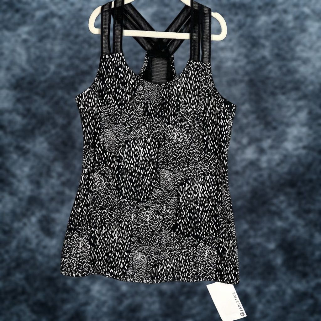 Fabletics Fabletics Peyton Tank Top Womens XXS Black Constellation Print Athletic Tank Size XXS / US 00 / IT 34 - 1 Thumbnail