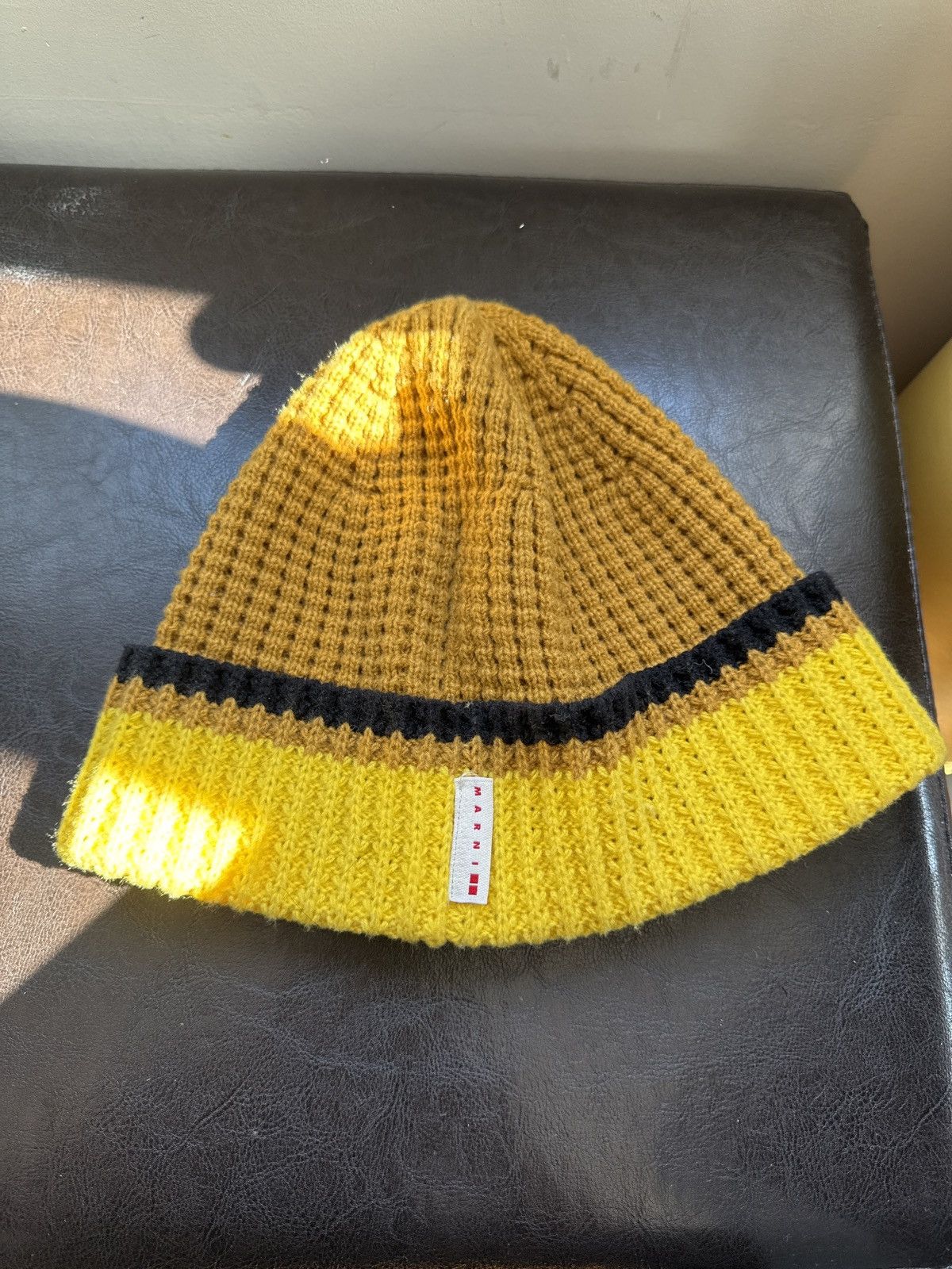 Marni × Uniqlo Marni Uniqlo Beanie Yellow Size ONE SIZE - 1 Preview