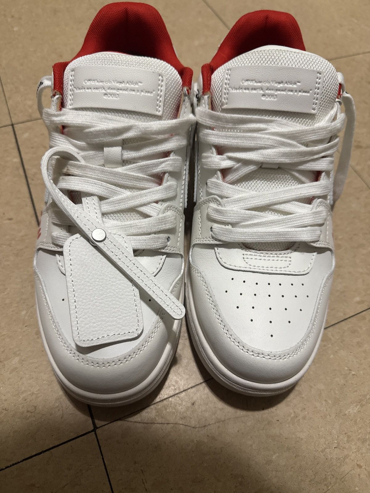 Off-White OFF-WHITE VIRGIL ABLOH OUT OF OFFICE FOR WALKING WHITE/RED Size US 8.5 / EU 41-42 - 11 Thumbnail