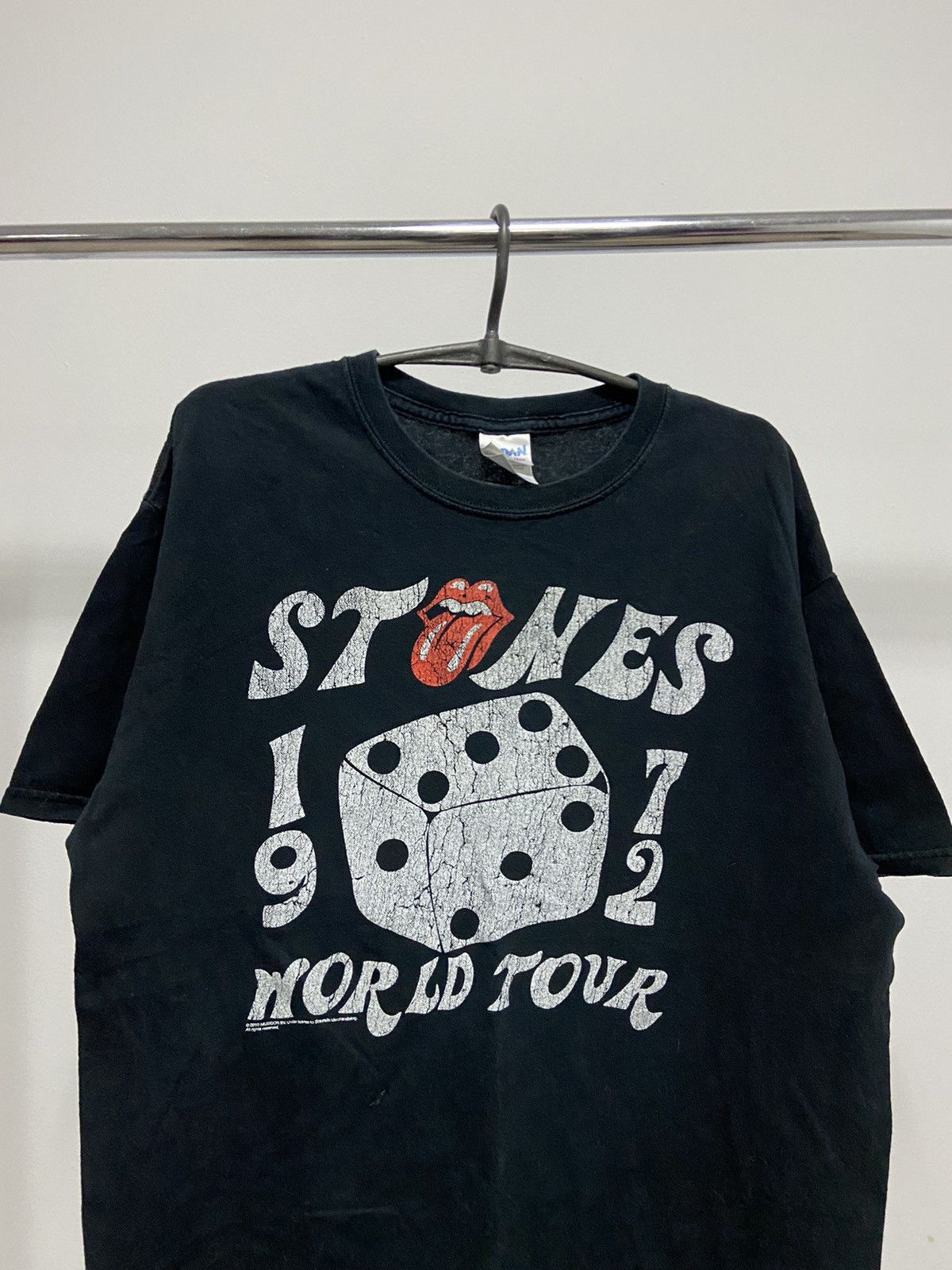 The Rolling Stones × Vintage Roling Stones World Tour 1972 Vintage Big Logo T-shirt 2010 Size US L / EU 52-54 / 3 - 3 Thumbnail