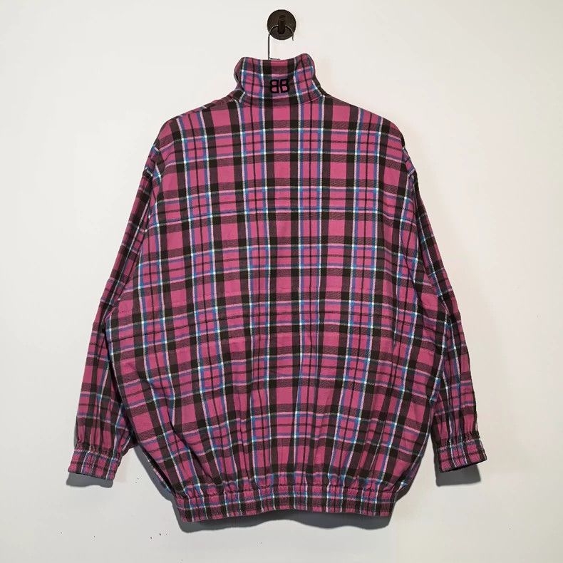 Balenciaga Balenciaga Pink Checkered Collar Double B Coat-2506 Size US XS / EU 42 / 0 - 2 Thumbnail