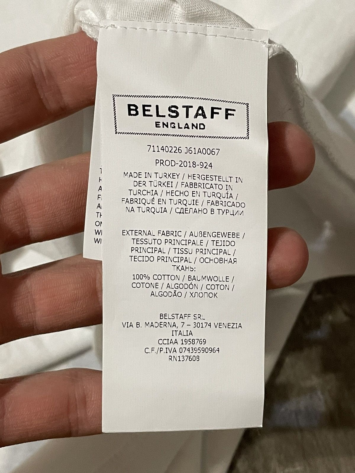 Belstaff Belstaf Big Logo Rare Luxury T Shirt Streetwear Size US L / EU 52-54 / 3 - 5 Thumbnail
