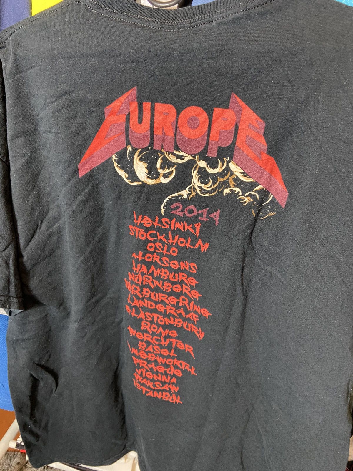 Band Tees × Metallica × Vintage METALLICA DEATH ARMY EUROPE TOUR 2014 ADULT T-SHIRT Size US XL / EU 56 / 4 - 6 Thumbnail