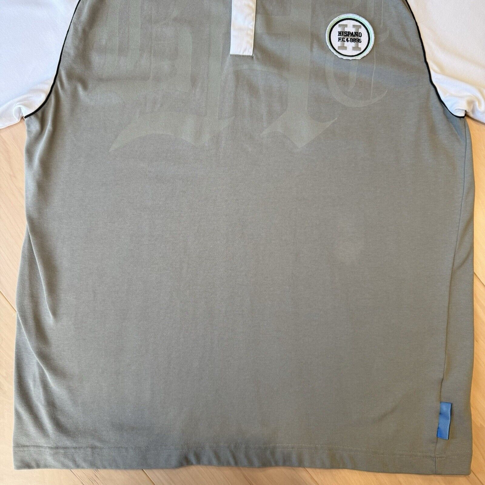 Nike × Vintage Vintage Nike Rugby Shirt 2XL Gray Short Sleeve Blue Ribbon Size US XXL / EU 58 / 5 - 4 Thumbnail